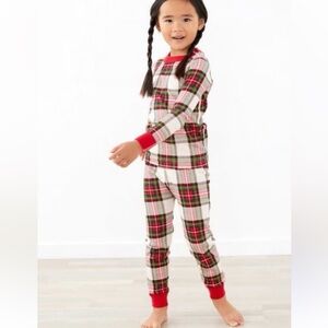 Hanna Andersson Winter Christmas Plaid Long Johns 80 85 2T Unisex Pajama Set